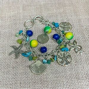 Silver Beach Charm Bracelet‎